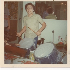 My Sears drum set - December 17, 1972 